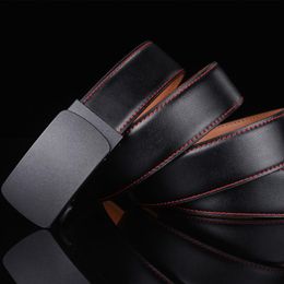 Belts Plyesxale Dress Belt Men 2022 Genuine Leather For High Quality Automatic Ratchet Ceinture Homme Luxe Marque G3Belts