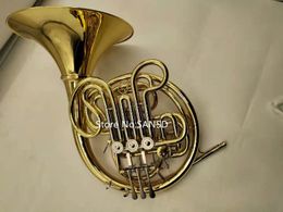 musical horns Australia - Popular Split French Horn 4 Keys Bb F Brass Plated Professional Musical instrument with Case