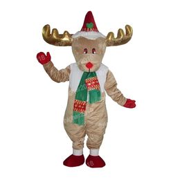 Halloween Lovely Reindeer Mascot Costume Cartoon Anime theme character Carnival Adult Unisex Dress Christmas Birthday Party Outdoor Outfit