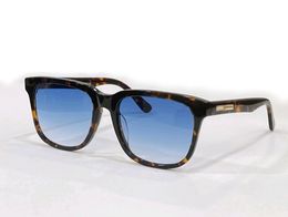 Havana Blue Gradient Sunglasses Squared Men Fashion Sun Glasses UV400 Protection Eyewear with box