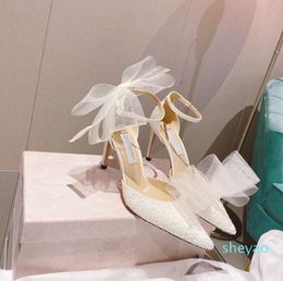 Ladies Sandals and Heels with Bow Front Back Decorative Wedding Shoes Bridesmaid Shoes Banquet Fashion Lightweight Comfortable Size 35-42