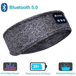 Bluetooth 5.0 Wireless Stereo Earphone Sleeping eye mask Travel Rest Aid Eye Mask Soft Blindfold Music Headset 220509