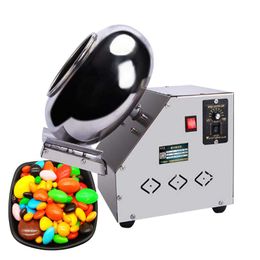 Commercial Desktop Blender Sugar Coating Polishing Machine Stainless Steel Comes With Heating Drying Food Processing Equipment