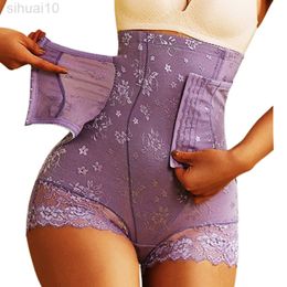 Seamless Lace Underwear Butt Lifter Easy Bathroom Shapers High Waist Trainer Body Shaper Shorts Women Slim Tummy Control Briefs L220802