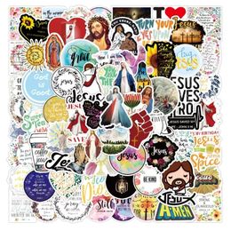 50PCS Jesus Christians Religion Sayings Sticker Jesusgraffiti Stickers for DIY Luggage Laptop Bicycle Stickers Decals Wholesale