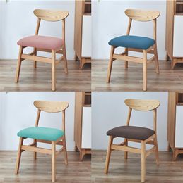 Elastic cushion cover chair stool cover square 20 colors hotel household polar fleece corn grid dining wholesale restaurant cafe home Anti-dirty ocean freight