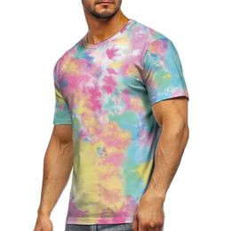 Men's T-Shirts American Men's Short Sleeve Trend Print T Shirt Summer Oversized Retro Clothing Casual Street Men CMen's