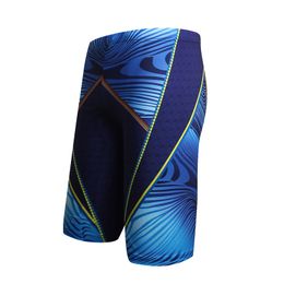 Men Swim Trunks Waterproof Quick Dry Bathing Suit Man Diving Long Swimsuit Boxer Briefs Gay Beach Shorts Wear 220520