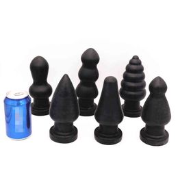 Nxy Anal Toys New Big Plug Soft Can Strapon Buttplug for Gay Massage Dildo Beads Ball Dilator Masturbator Huge Ass 220420