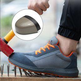 2020 New Safety Shoes Men Steel Toe Shoes Lightweight Men Shoes Puncture-Proof Work Sneakers Men Indestructible Work Male