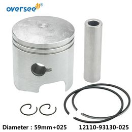 12100-93120-025 Piston Set +025 Spare Parts For Suzuki Outboard Motor 2T 9.9HP 15HP DT15 Two Stroke 12100-93120