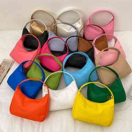 Women'S Small Green Leather Bag Yellow Pink Purses And Handbags Designer Luxury Blue Shoulder Side Bags For Women 2022 New Trend G220531