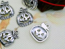 Tibetan Silver Pumpkin mask bracelet Pendants Handmade Decorative Metal DIY Jewellery Alloy accessories vh5d