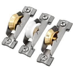 65-TYPE Sliding Door Plastic Steel Window Pulley Glass Aluminum Alloy Brass Wheel Muted Nylon Roller Hardware