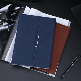 Notepads Light Luxury Notebook Office Business High-grade Meeting Loose Leaf Metal Buckle SimpleNotepads