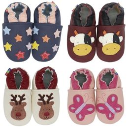Carozoo born Baby Shoes Infant Shoes Slippers Soft Leather Baby Boys First-Walkers girl shoes LJ201214