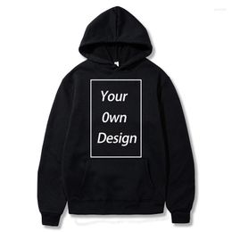 Men's Hoodies & Sweatshirts Your Own Design Brand Logo/Picture Custom Men/Women DIY Sweatshirt Casual Hoody Clothing 11 Color HUOMen's