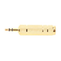 Gold Plated Metal 3.5mm Male To 6.5mm Female Headphone Earphone Audio Stereo Adapter Plug Converter