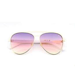 2022SS Markendesign Sonnenbrillen Damen und Herren Markendesigner Gute Qualität Mode Metall Übergroße Sonnenbrille Vintage weiblich männlich UV400 Glas optische Linsen Wunschbox