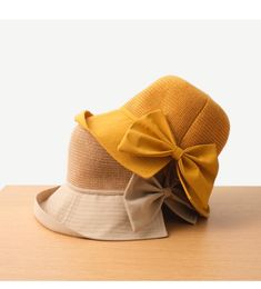 Wide Brim Hats Simple Lady Summer Outdoor Fashion Delicacy Beach Travel Sunscreen Bucket Hat Bowknot Matching Colour Straw HatWide HatsWide