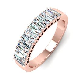 Wedding Rings Elegant Finger For Women Rose Gold Colour Engagement Ring Female Full Cubic Zirconia Fashion Jewellery AnelWedding