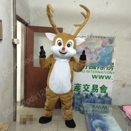 Halloween Reindeer Mascot Costumes Christmas Party Dress Cartoon Character Carnival Advertising Birthday Party Costume Outfit