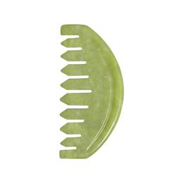 Natural Stone Head Hair Care Gua Sha Comb Massager Beauty Skin Scraping Board Guasha Massage Tool Health Neck Therapy