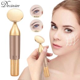 Eye Face Massager Electric Vibration Anti Wrinkle Anti-aging Facial s Care Vibrating Massage Beauty Device For Fatigue220429