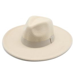 Fedora Hats For Women New Wide Brim Dress Men Caps Felted Hat Panama Church Wedding Ribbon Band Hat Sombreros De Mujer HCS118