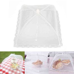 1PC The New Large Pop-Up Mesh Screen Food Cover Tent Dome Net Umbrella Picnic Kitchen Folded Mesh Anti Fly Mosquito Umbrella Y220526