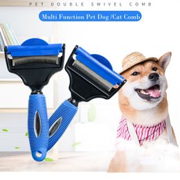 Pettine multifunzione per cani/gatti con manico, ideale per strumenti per la toelettatura, accessori per la bellezza dei capelli C0627x10