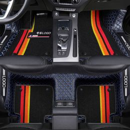 Premium Car Special Floor Mats For Maserati GranTurismo Quattroporte Ghibli For Maybach GLS S-Class Levante leather pad Interior decoration accessories styling