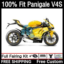 OEM Fairings For DUCATI Panigale V 4 V4 S R V4S V4R 18-21 Body Kit 1DH.86 Street Fighter V4-S V4-R V-4S 2018 2019 2020 2021 V-4R 18 19 20 21 Injection Mold Bodywork yellow black