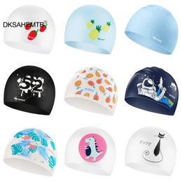 Silicone Men and Women Waterproof Plus Thickening Long Hair Sports Swim Pool Cap Swimming Hat Cover for Adult 220621