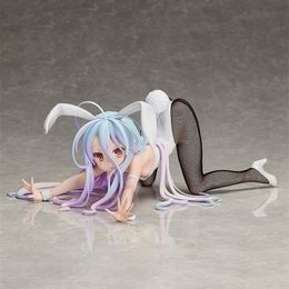 Japan Sexy Figure No Game Life Shiro Bunny Girl PVC Action 12cm Anime Toy Collection Model Doll For Gift 220531