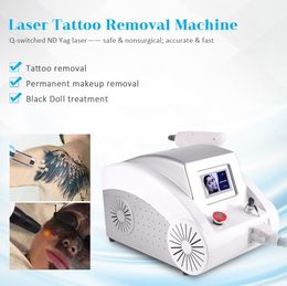Portable Q Switched ND YAG Laser 1064nm 532nm 1320nm Eyebrow Tattoo Removal Skin Whitening Remove Freckles Acne Pigments Treatment Equipment Manufacturer Supply