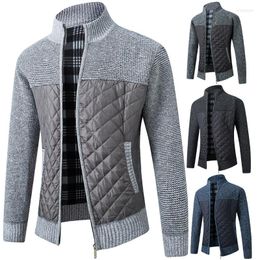 Men's Sweaters Men Sweater Cardigan Zipper 2022 Arrival Winter Fashion Thick Male Knitted Coat Teenage Boy Pocket Black Blue Gray M10Men's