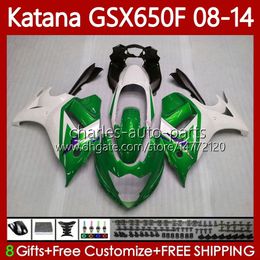 Bodywork For SUZUKI KATANA GSXF Green white 650 GSX-650F GSX650F GSXF650 2008 2009 2010 2011 12 13 14 120No.105 GSX 650F GSXF-650 08 09 10 11 2012 2013 2014 OEM Fairings