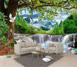 wallpaper 3D Background Wall Custom Any Size Landscape Living Room Bedroom Non-Woven WallpaperS For Walls Roll Modern