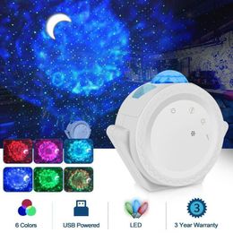 SXZM Starry Sky Projector USB Charging Night Lamp LED Night Lights Galaxy Lamp For home decration party children gift 201028