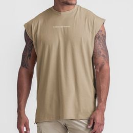 Summer Men s Vest Loose Large Size Sleeveless T shirt Mens Round Neck Sports Bottoming Shirt Ropa Deportiva Workout 220622