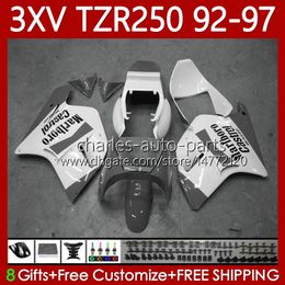 Body Kit For YAMAHA TZR250-R TZR250RR YPVS 3XV TZR250R 92-97 117No.112 TZR 250 TZR250 Grey white R RS RR 1992 1993 1994 1995 1996 1997 TZR-250 92 93 94 95 96 97 OEM Fairing