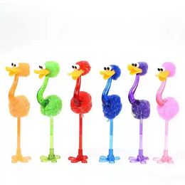 Funny Ostrich Ballpoint Pen Student Stationery Creative Cartoon Toy Pens Office School Pen Children Bests gifts sxaug08