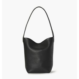 The Row Small New Designer Bucket Bag Bag Small Top Layer Lychee Grain Cowhide Tote Bag Ins Handbag Female