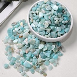 Decorative Objects & Figurines 300g MINI Natural Crystals And Stones Healing Gemstone Aquarium Decoration Green Quartz Amethyst Rock Tumbled