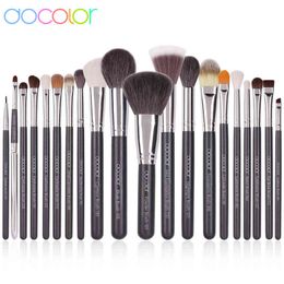 Docolor Makeup brushes set Starry Grey 20pcs Professional Natural Hair Foundation Powder Eyeshadow Blending Blush Make up Brush 220514