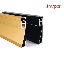 1M/PCS Indoor Floor Light Skirting Baseboard Aluminium Led Metal Wall Skirting Profile
