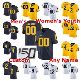 Rare Michigan Wolverines College Football Jerseys Men's Tarik Black Jersey Quinn Nordin Karan Higdon Chris Evans Khalid Hill Custom Stitched