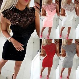 Casual Dresses Sexy Lace Patchwork Party Dress Women Harajuku Vestidos Woman Elegant Robe Femme Fashion Vestido De Festa