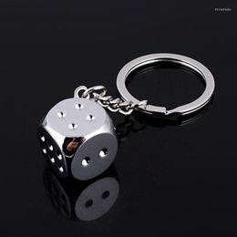 Keychains Creative Key Chain Metal Personality Dice Poker Soccer Brazil Slippers Model Alloy Keychain For Car Ring Miri22